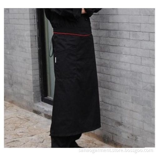 Chef aprons big black waiter apron apron red apron Western chefs clothing